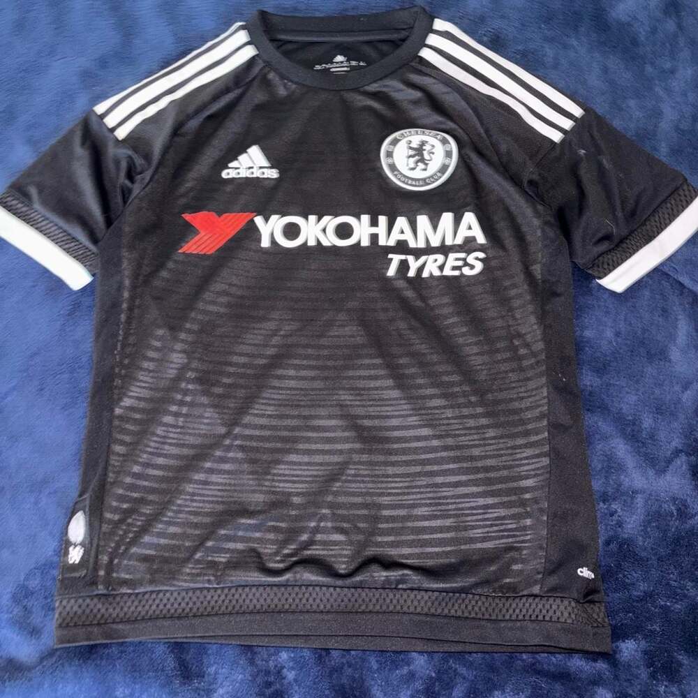 Adidas Chelsea FC 2017-2018 Third Jersey Black Youth L
